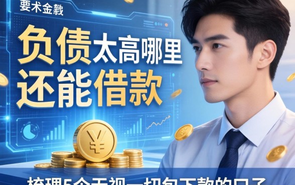 负债太高哪里还能借款，梳理5个无视一切包下款的口子