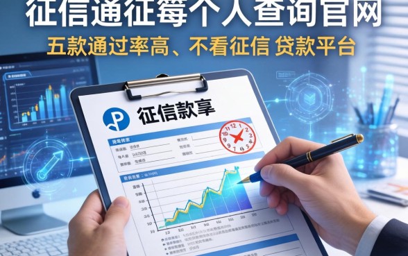 征信报告个人查询官网，探讨五款通过率高不看征信的贷款平台