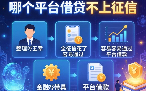 哪个平台借贷不上征信，整理五个征信花了容易通过的平台借款