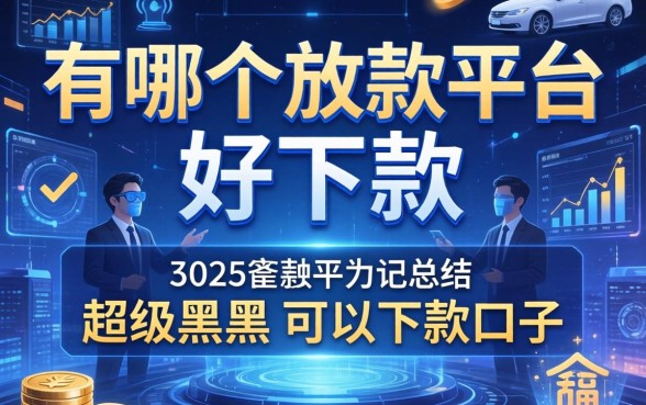 有哪个放款平台好下款，总结五个超级黑户可以下款的口子