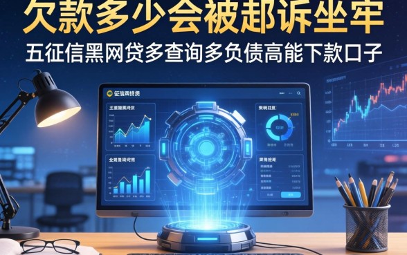 欠款多少会被起诉坐牢，整理五个征信黑网贷多查询多负债高能下款的口子