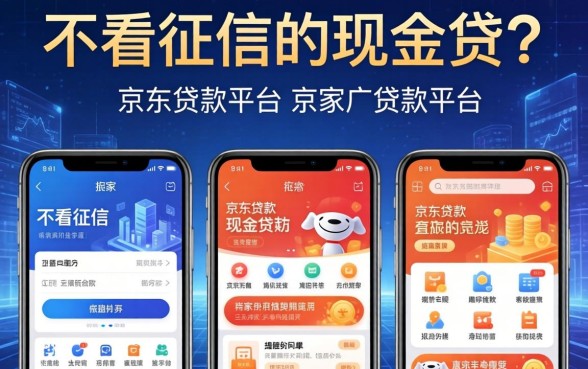 有不看征信的现金贷吗，阐述5家京东贷款平台