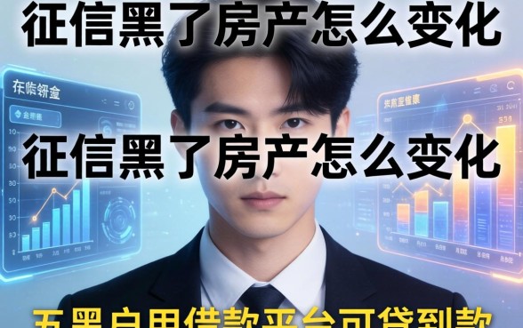 征信黑了房产怎么变现，分享五个黑户用借款平台可贷到款