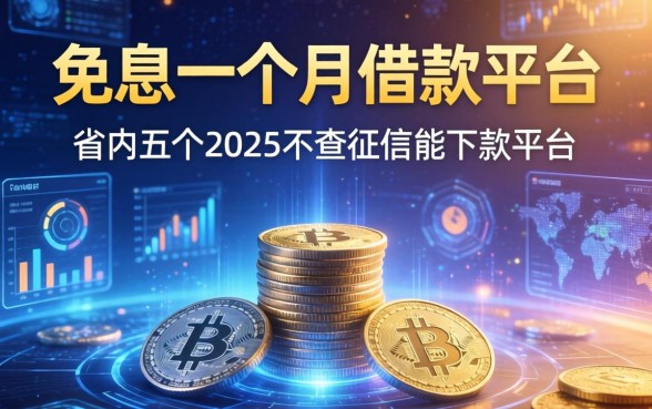 免息一个月借款的平台，省内五个2025不查征信能下款的平台