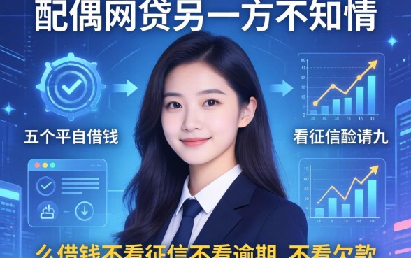配偶网贷另一方不知情，介绍五个平台借钱不看征信不看逾期,不看欠款