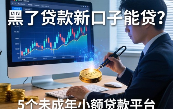 黑了贷款新口子能贷吗，归纳5个未成年小额贷款平台