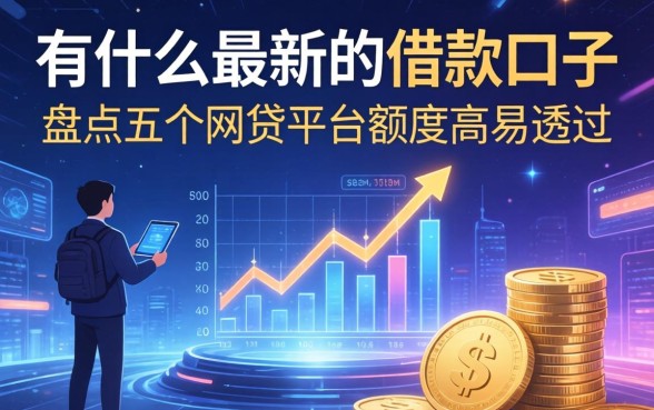 有什么最新的借款口子，盘点五个网贷平台额度高易通过