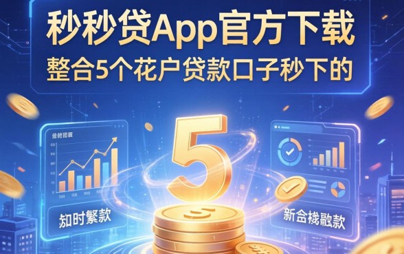 1秒贷app官方下载，整合5个花户贷款口子秒下的