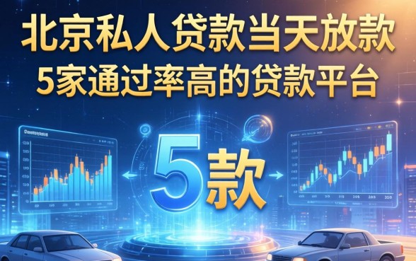 北京私人贷款当天放款，阐述5家通过率高的贷款平台