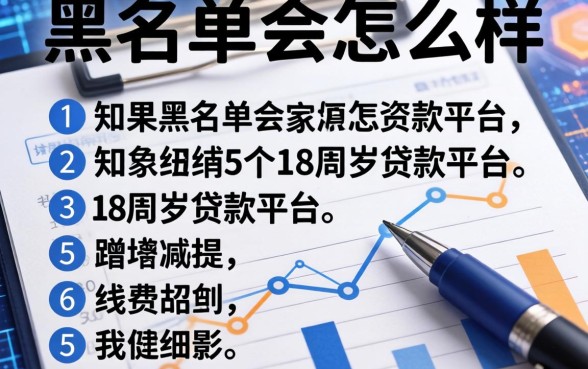 如果上黑名单会怎么样，归纳5个18周岁贷款平台