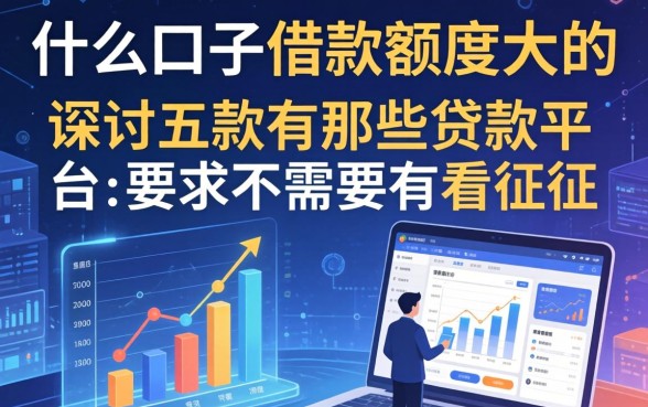 什么口子借款额度大的，探讨五款有那些贷款平台不需要看征信
