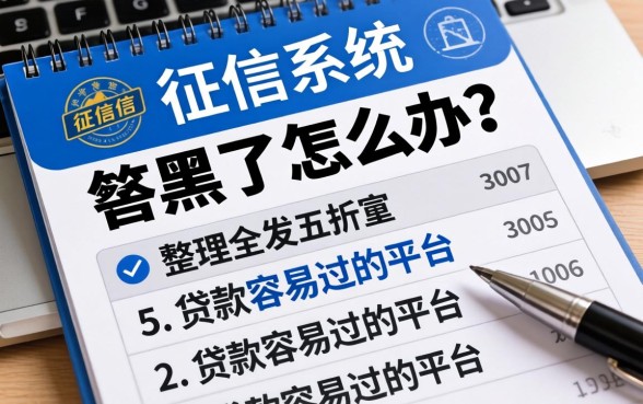 征信系统被黑了怎么办，整理五个贷款容易过的平台