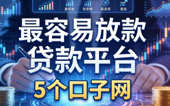 最容易放款的贷款平台，归纳5个口子网