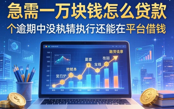 急需一万块钱怎么贷款，推荐五个逾期中没被执行还能在平台借钱