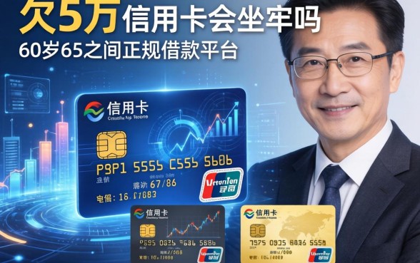欠5万信用卡会坐牢吗，探讨五款60岁至65之间正规借款平台