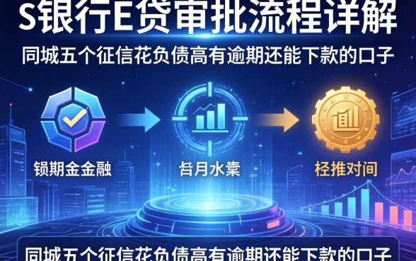 中银E贷审批流程详解，同城五个征信花负债高有逾期还能下款的口子