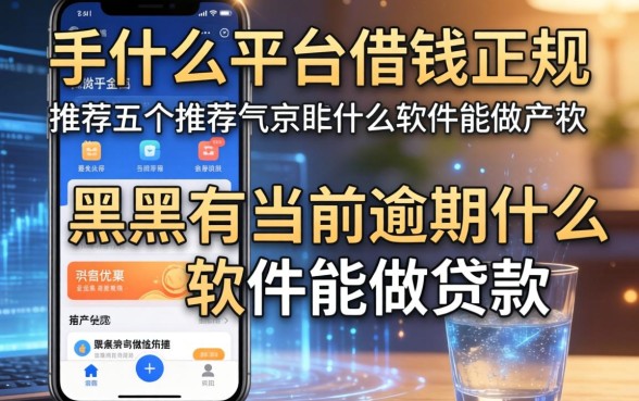 手机什么平台借钱正规，推荐五个黑户有当前逾期什么软件能做贷款