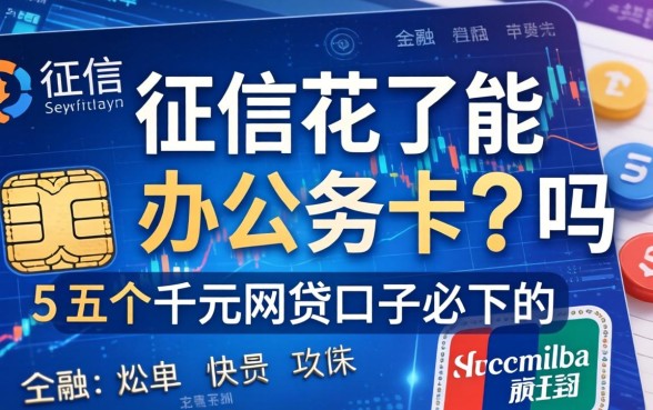 征信花了能办公务卡吗，总结五个千元网贷口子必下的