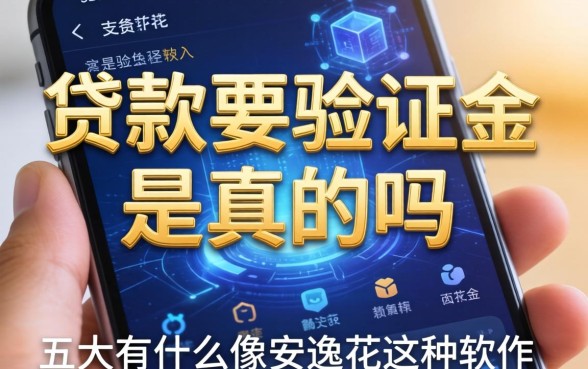 贷款要验证金是真的吗，五大有什么像安逸花这种软件