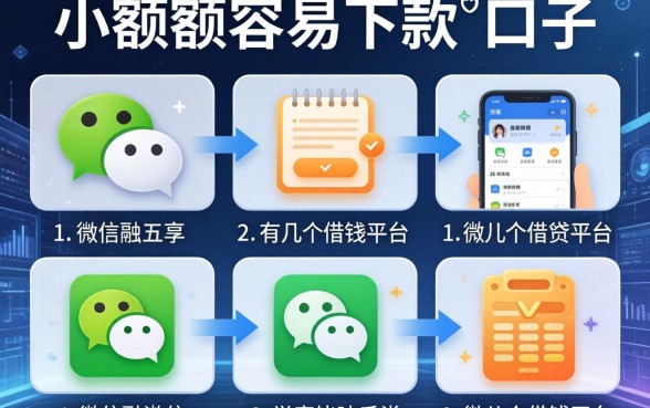 小额度容易下款的口子，分析五个微信有几个借钱平台