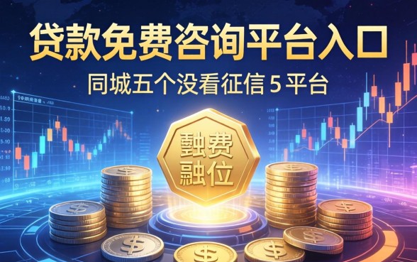 贷款免费咨询平台入口，同城五个没看征信的平台