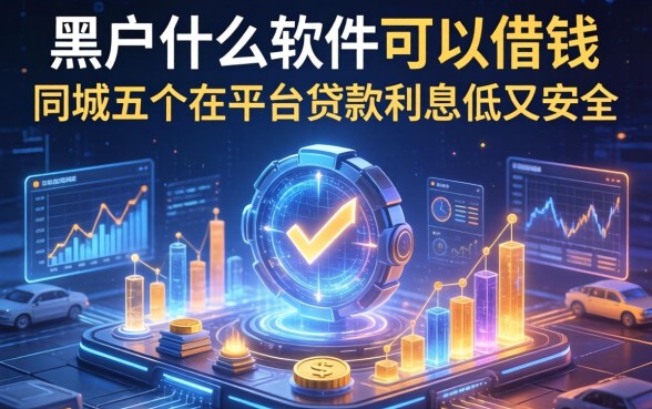 黑户什么软件可以借钱，同城五个在平台贷款利息低又安全