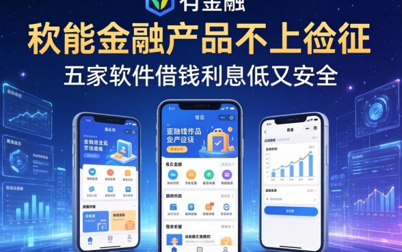 哪些金融产品不上征信，解答五家软件借钱利息低又安全