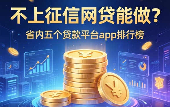 不上征信的网贷能做吗，省内五个贷款平台app排行榜