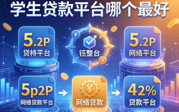 学生贷款平台哪个最好，整合5个p2p网络贷款平台