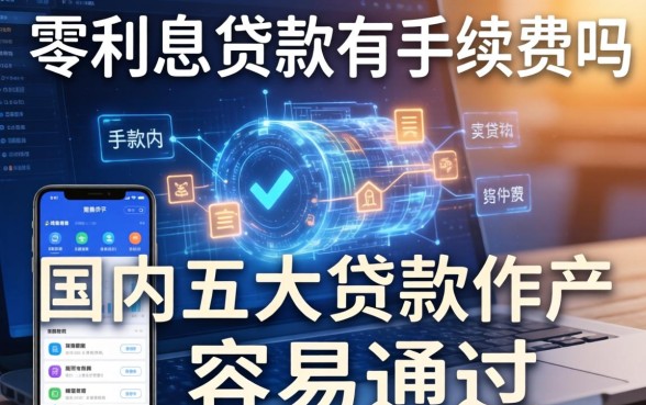 零利息贷款有手续费吗，国内五大贷款软件容易通过