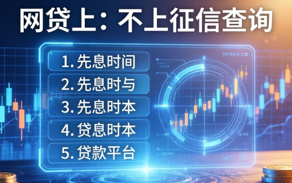 网贷上与不上征信查询，归纳5个先息后本的贷款平台