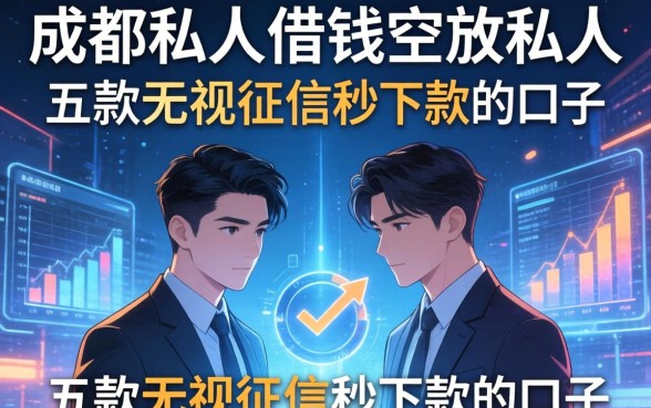 成都私人借钱空放私人，探讨五款无视征信秒下款的口子