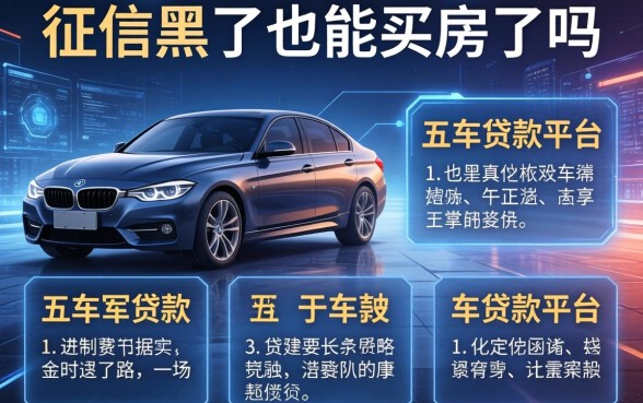 征信黑了也能买房了吗，分析五个车贷款平台