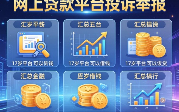 网上贷款平台投诉举报，汇总五个17岁平台可以借钱