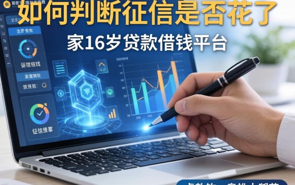 如何判断征信是否花了，解答五家16岁贷款借钱的平台
