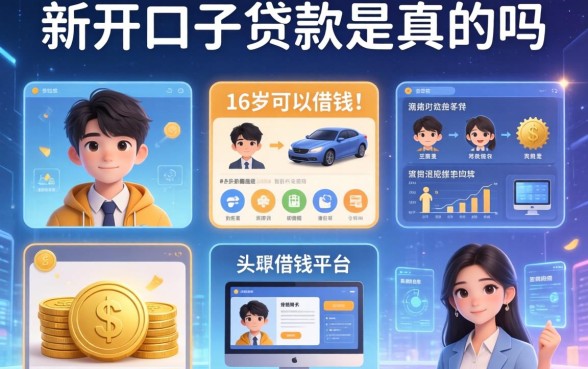 新开口子贷款是真的吗，整理五个16岁可以借钱的平台