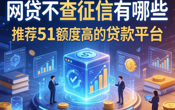 网贷不查征信的有哪些，推荐五个额度高的贷款平台