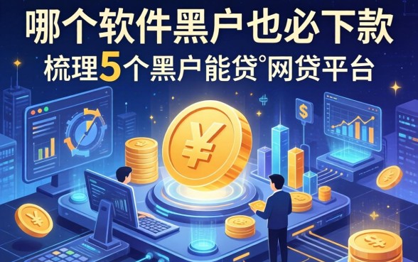哪个软件黑户也必下款，梳理5个黑户能贷的网贷平台