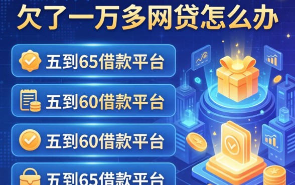 欠了一万多网贷怎么办，介绍五个60到65借款平台