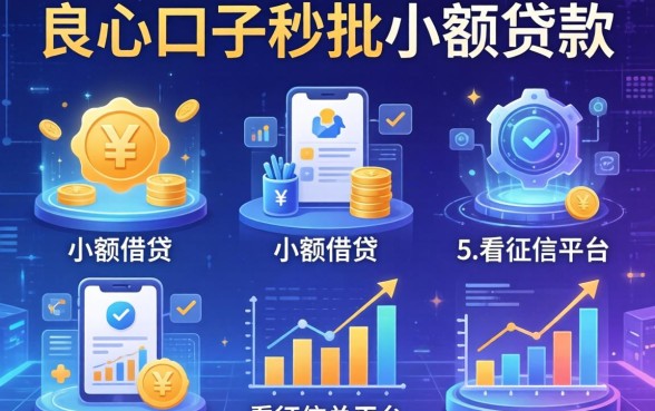 良心口子秒批小额贷款，汇总五个小额借贷不看征信的平台