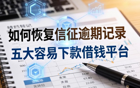 如何恢复征信逾期记录，五大容易下款的借钱平台