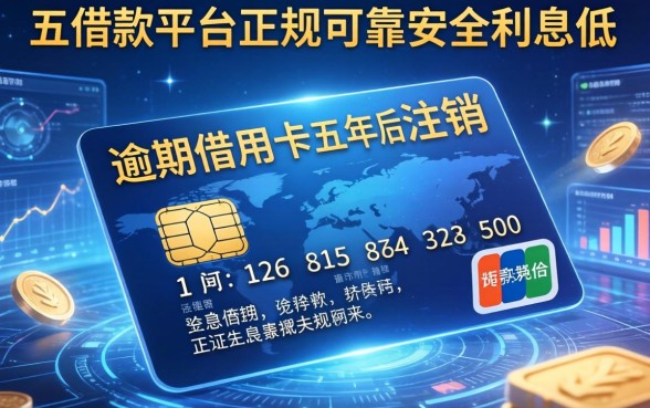 逾期信用卡五年后注销，分析五个借款平台正规可靠安全利息低