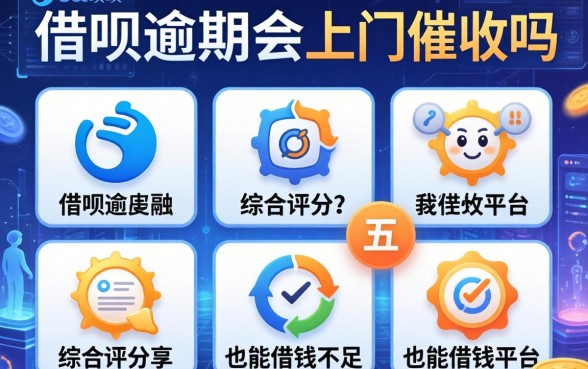 借呗逾期会上门催收吗，分享五个综合评分不足也能借钱的平台