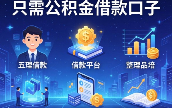 只需公积金借款的口子，整理五个借款平台不看征信容易通过