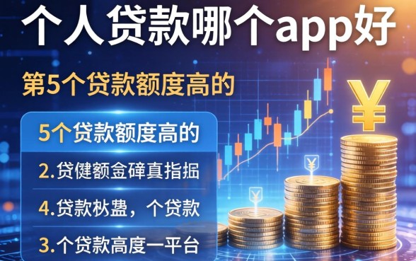 个人贷款哪个app好，归纳5个贷款额度高的平台
