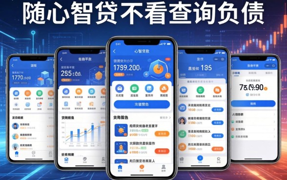 随心智贷不看查询负债，分析五个贷款平台软件