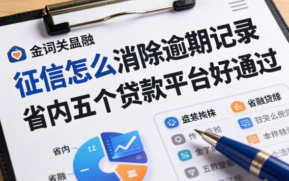 征信怎么消除逾期记录，省内五个贷款平台好通过