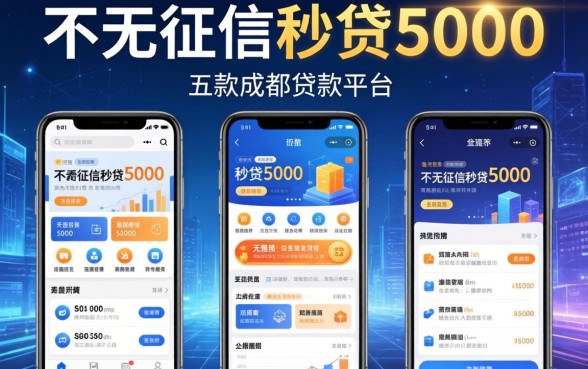 不看征信秒贷5000，探讨五款成都贷款平台