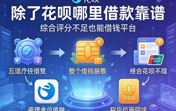 除了花呗哪里借款靠谱，整理五个综合评分不足也能借钱的平台