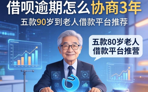 借呗逾期怎么协商3年，探讨五款80岁到90岁老人借款平台推荐
